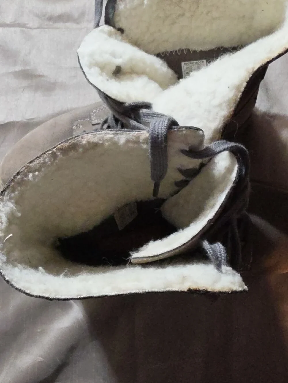 Rocket Dog Taupe Faux-Shearling Lined Boot